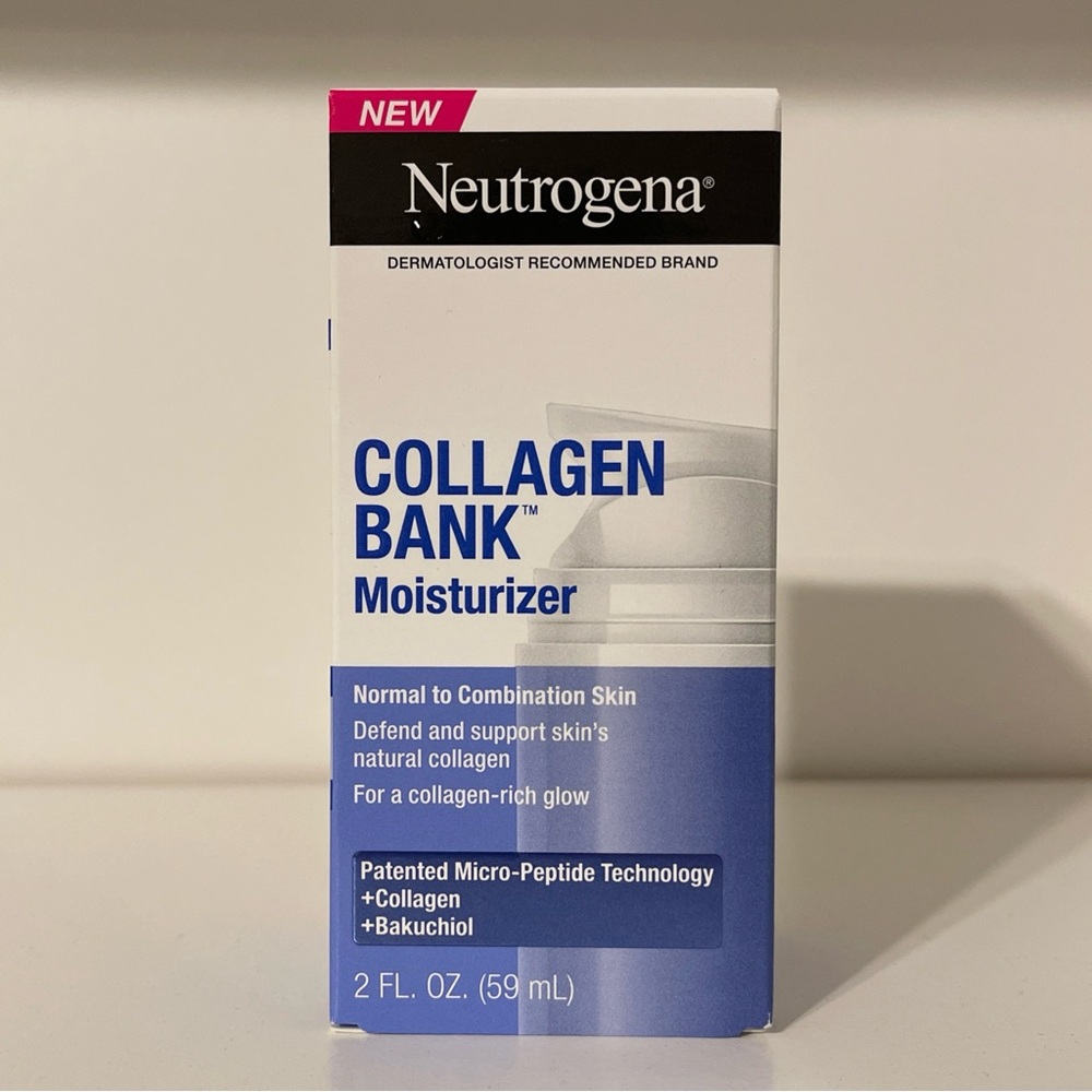 Neutrogena Collagen Bank Moisturizer 2 fl. oz | Bakuchiol, Glow & Plump Skin NEW
